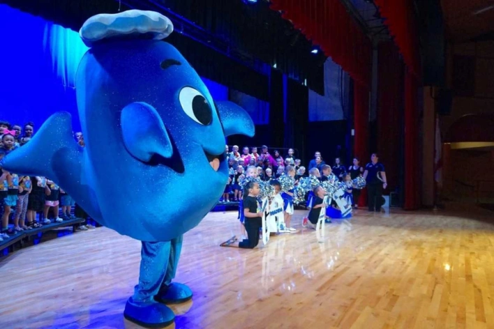 Gracie whale onstage